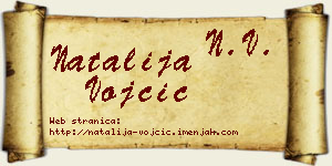 Natalija Vojčić vizit kartica